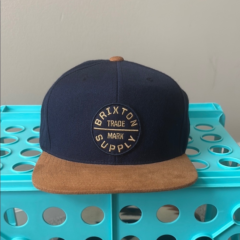 Brixton Blue and Tan Snapback Hat
